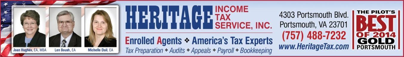 Tax Preparers and Tax Attorneys Heritage Income Tax Service Inc in Portsmouth VA