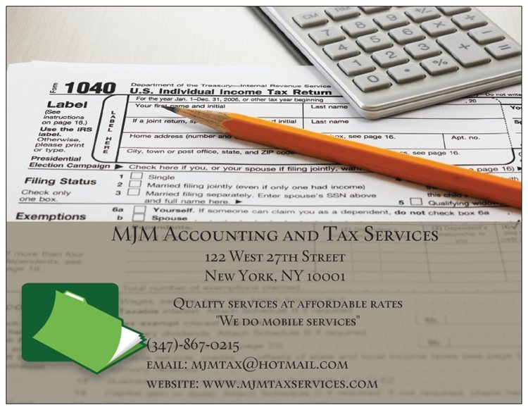 Tax Preparers and Tax Attorneys MJM Accounting and Tax Services in New York City NY